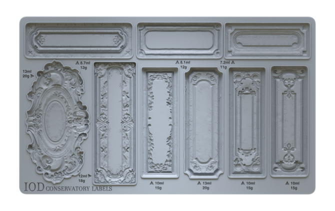 Conservatory Labels Mould (IOD) Iron Orchid Designs- 6x10