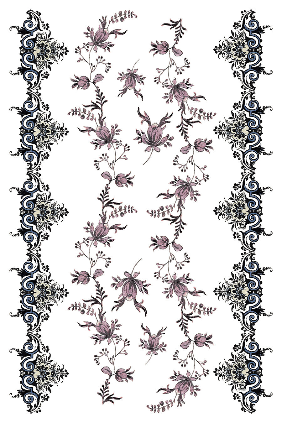 Fairytale Florals Transfer (IOD) Iron Orchid Designs Transfer- 8×12 Pad™