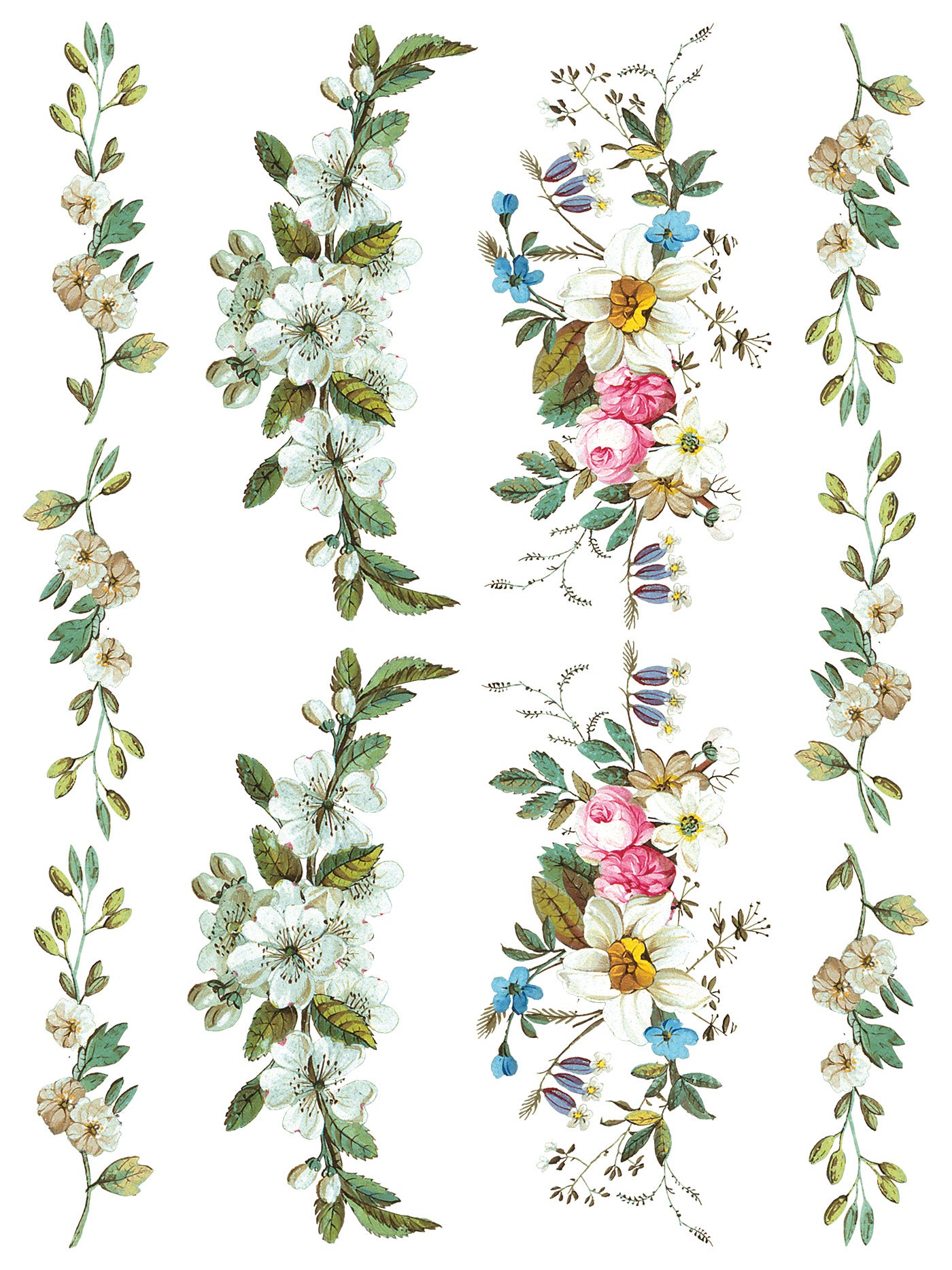 Lost Garden Transfer (IOD) Iron Orchid Designs- 12×16 Pad™