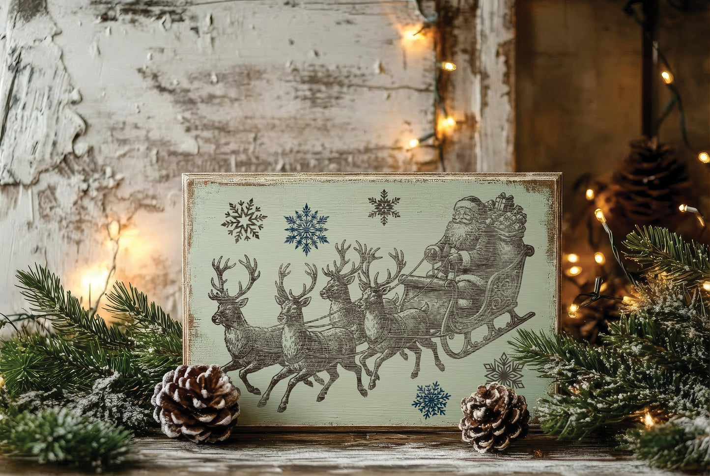 IOD The North Pole Co Paint Inlay- Iron Orchid Designs