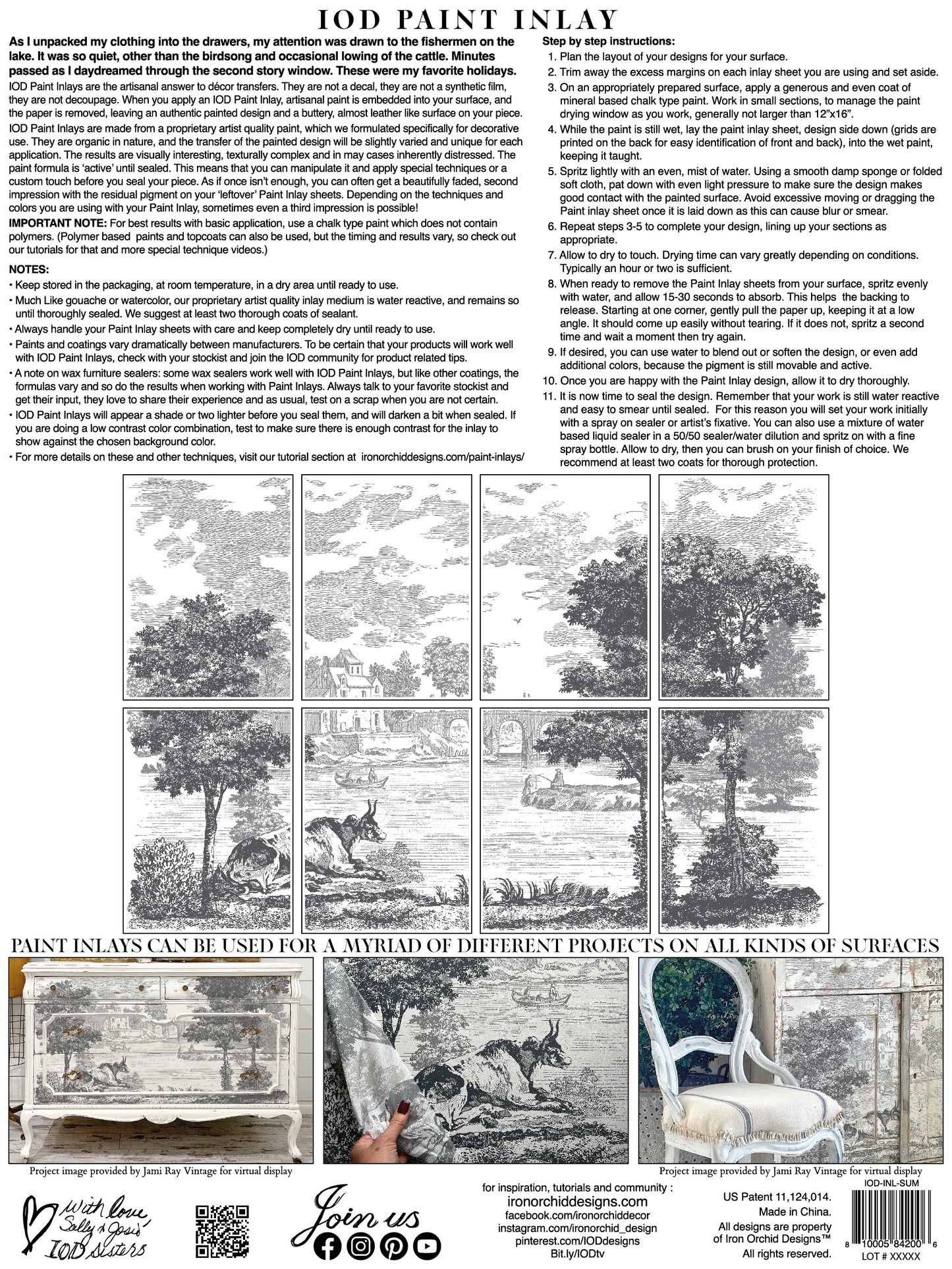 Summer Villa Paint Inlay (IOD) Iron Orchid Designs- 12x16 Pad