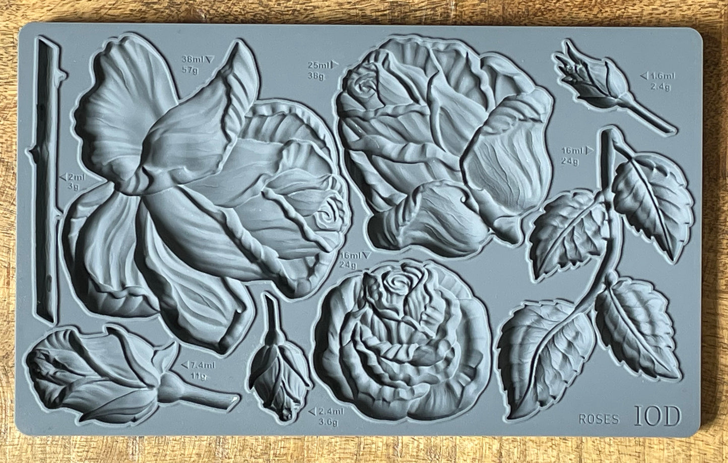 Roses Mould (IOD) Iron Orchid Designs- 6x10