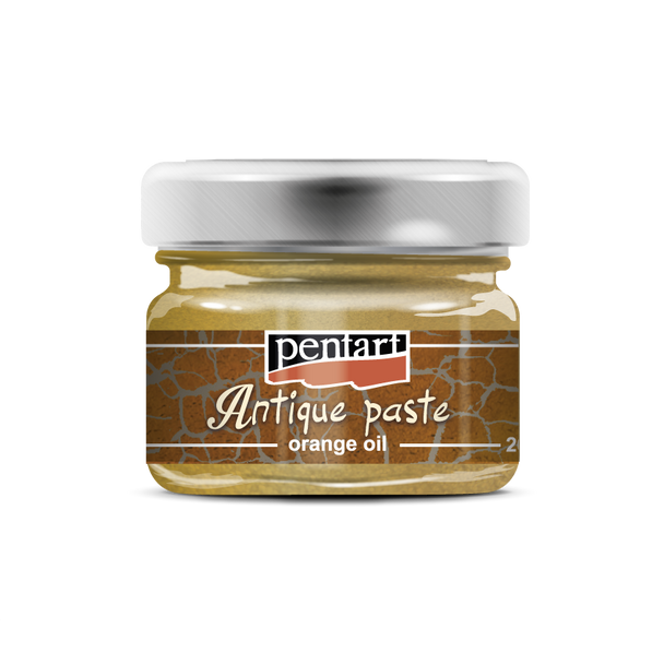 Pentart Antique Paste Orange Oil Gold jar