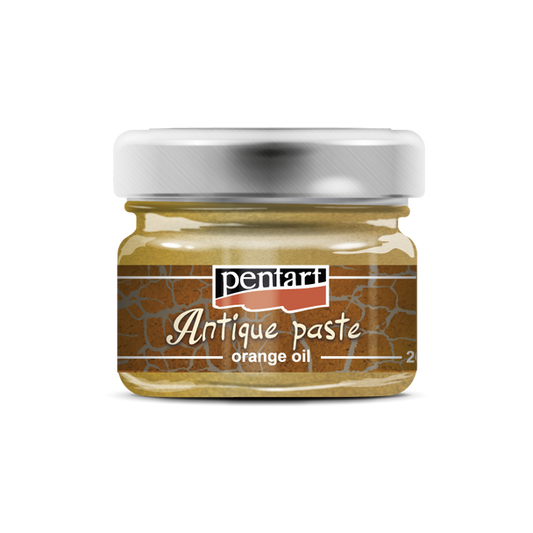 Pentart Antique Paste Orange Oil Gold jar