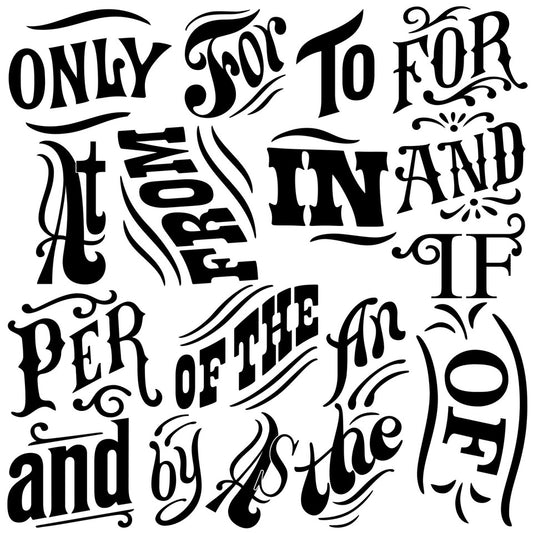 Block Type Decor Stamp (IOD) Iron Orchid Designs- 12x12