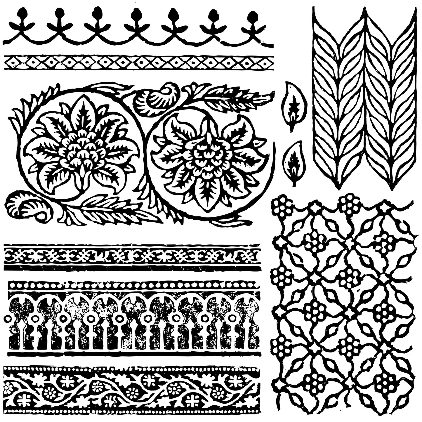 Bohemia Stamp (IOD) Iron Orchid Designs- 12x12