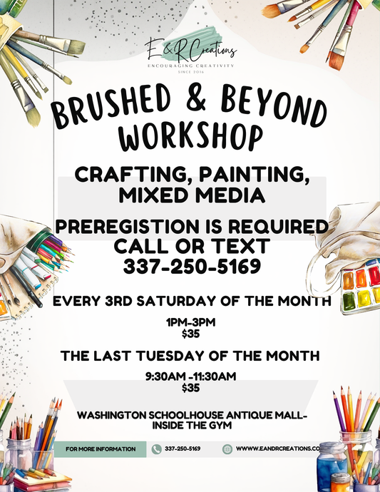 Brushed & Beyond Workshop – E&R Creations