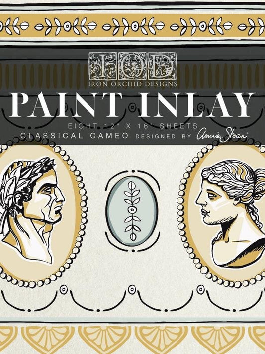Classical Cameo Paint Inlay (IOD) Iron Orchid Designs- 12×16 Pad