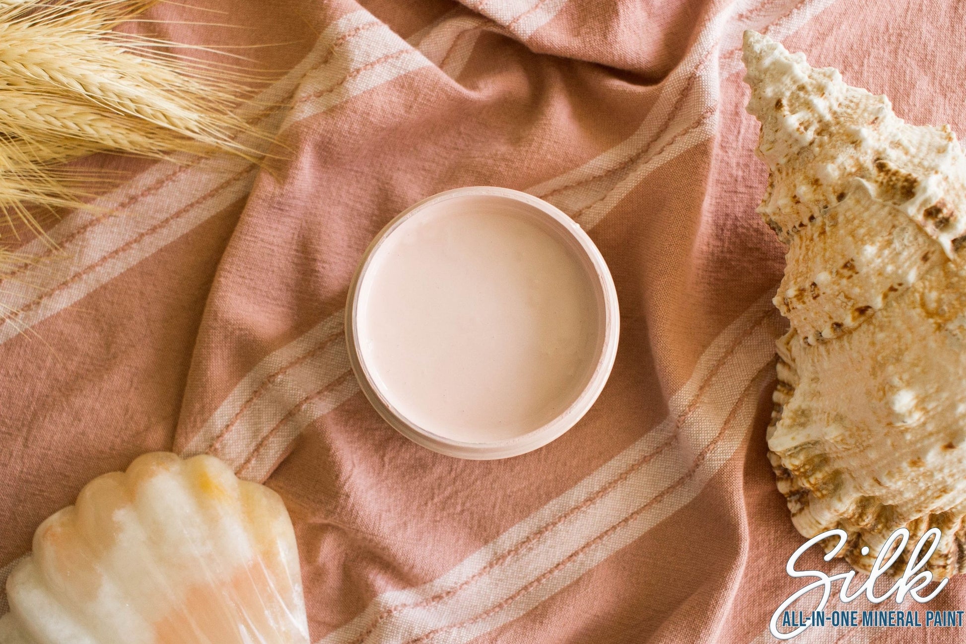Conch Dixie Belle Silk All-In-One Mineral Paint in soft warm blush pink
