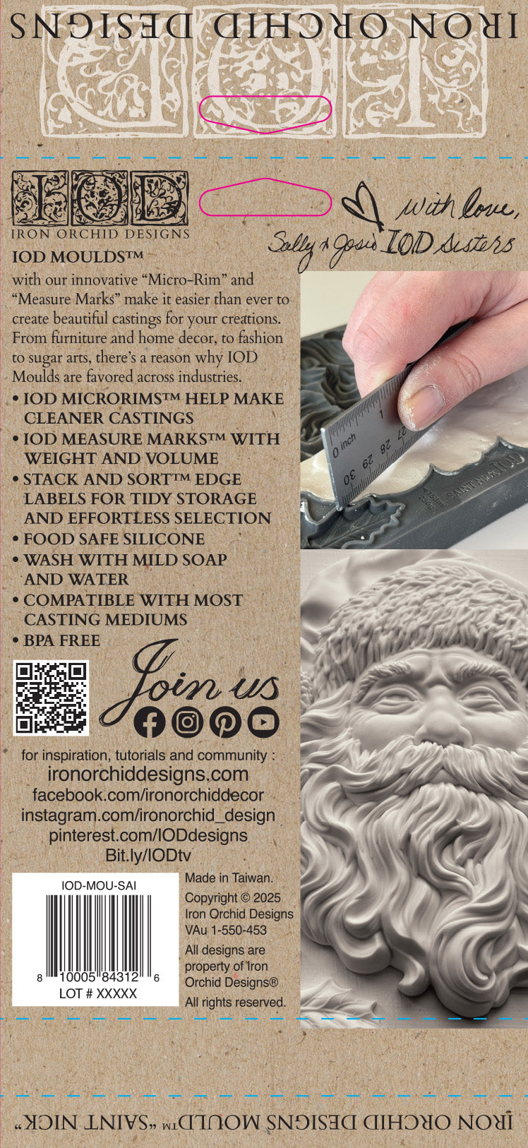 Saint Nick Mould (IOD) Iron Orchid Designs- 5x7