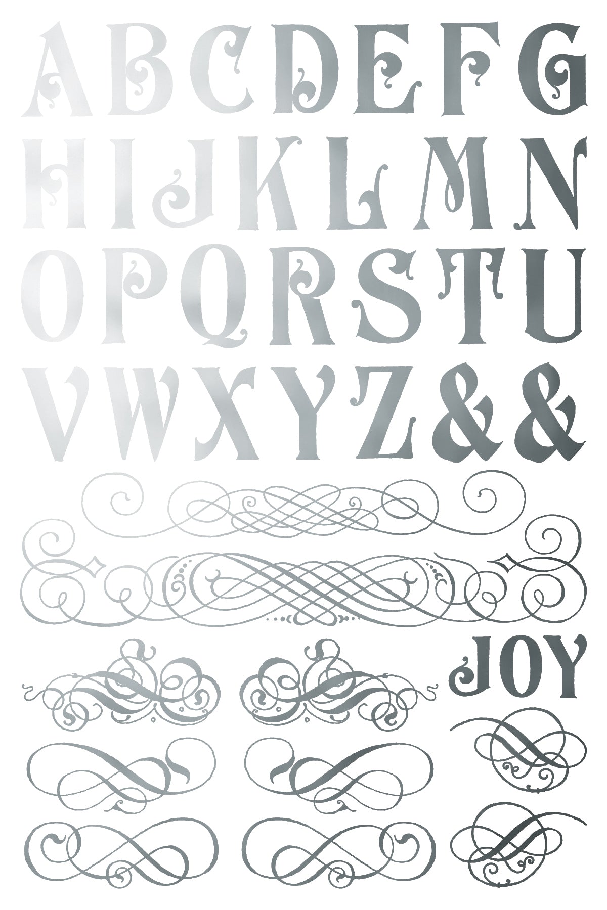 Figgy & Flourish Foil Transfer (IOD) Iron Orchid Designs- 8x12 Pad