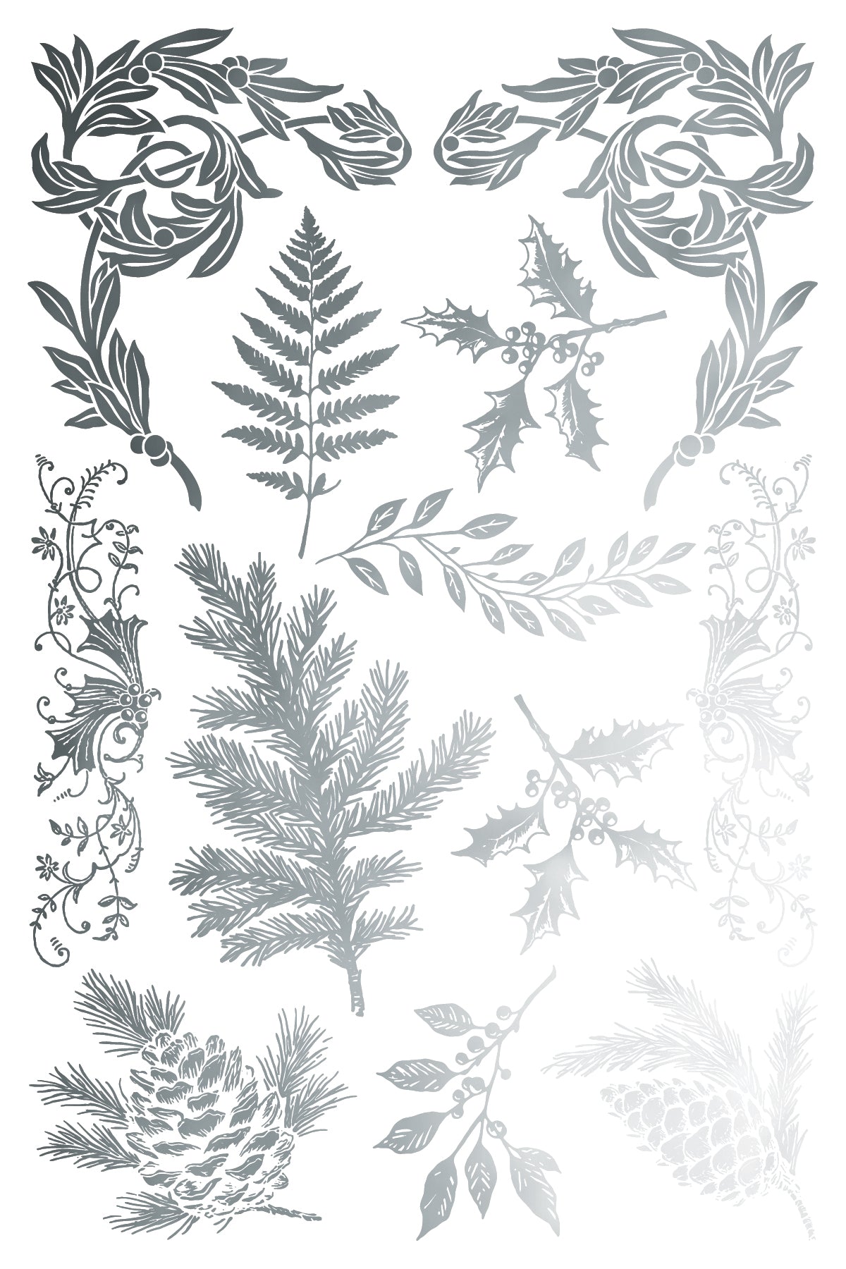 Figgy & Flourish Foil Transfer (IOD) Iron Orchid Designs- 8x12 Pad