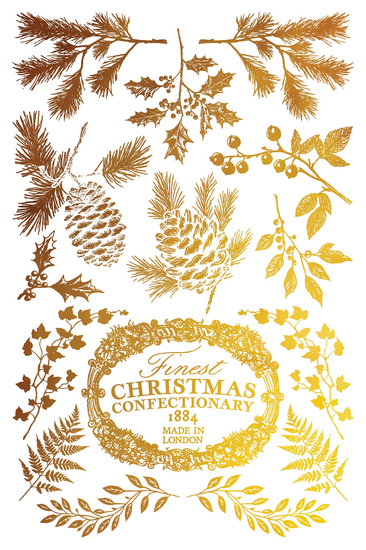 Figgy & Flourish Foil Transfer (IOD) Iron Orchid Designs- 8x12 Pad