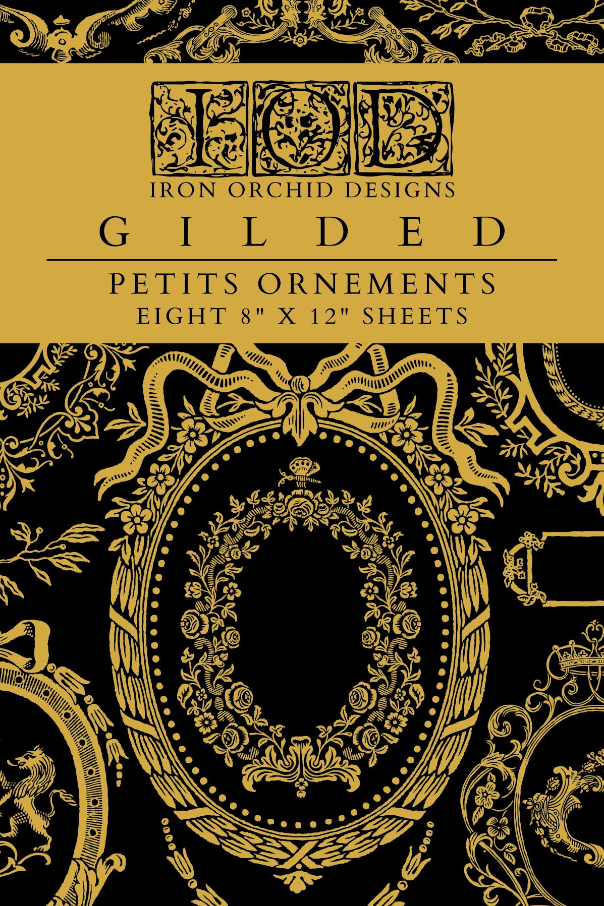 Petits Ornements Foil Transfer (IOD) Iron Orchid Designs- 8x12 Pad