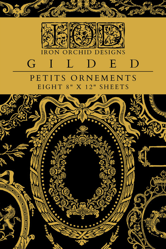 Petits Ornements Foil Transfer (IOD) Iron Orchid Designs- 8x12 Pad