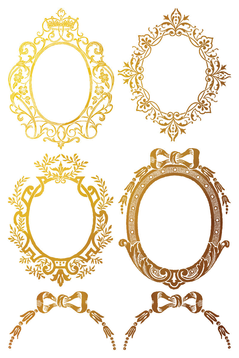 Petits Ornements Foil Transfer (IOD) Iron Orchid Designs- 8x12 Pad