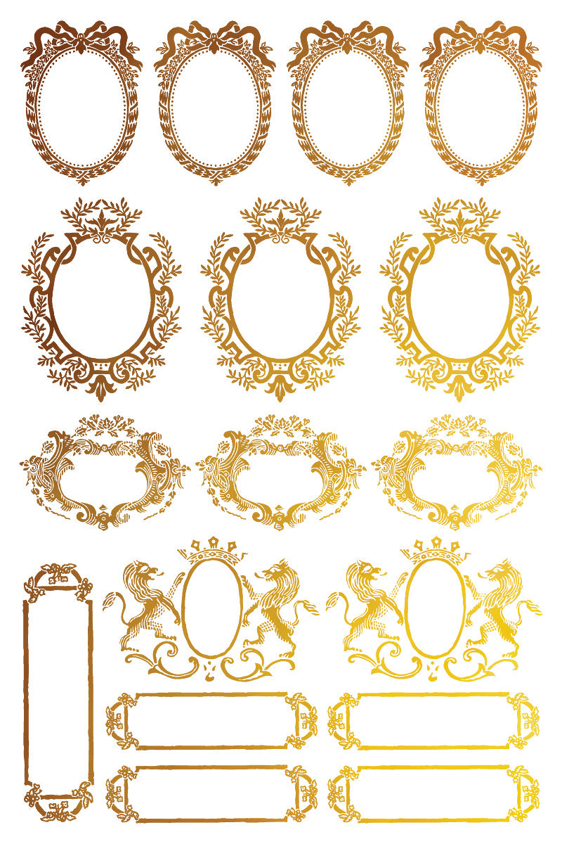 Petits Ornements Foil Transfer (IOD) Iron Orchid Designs- 8x12 Pad