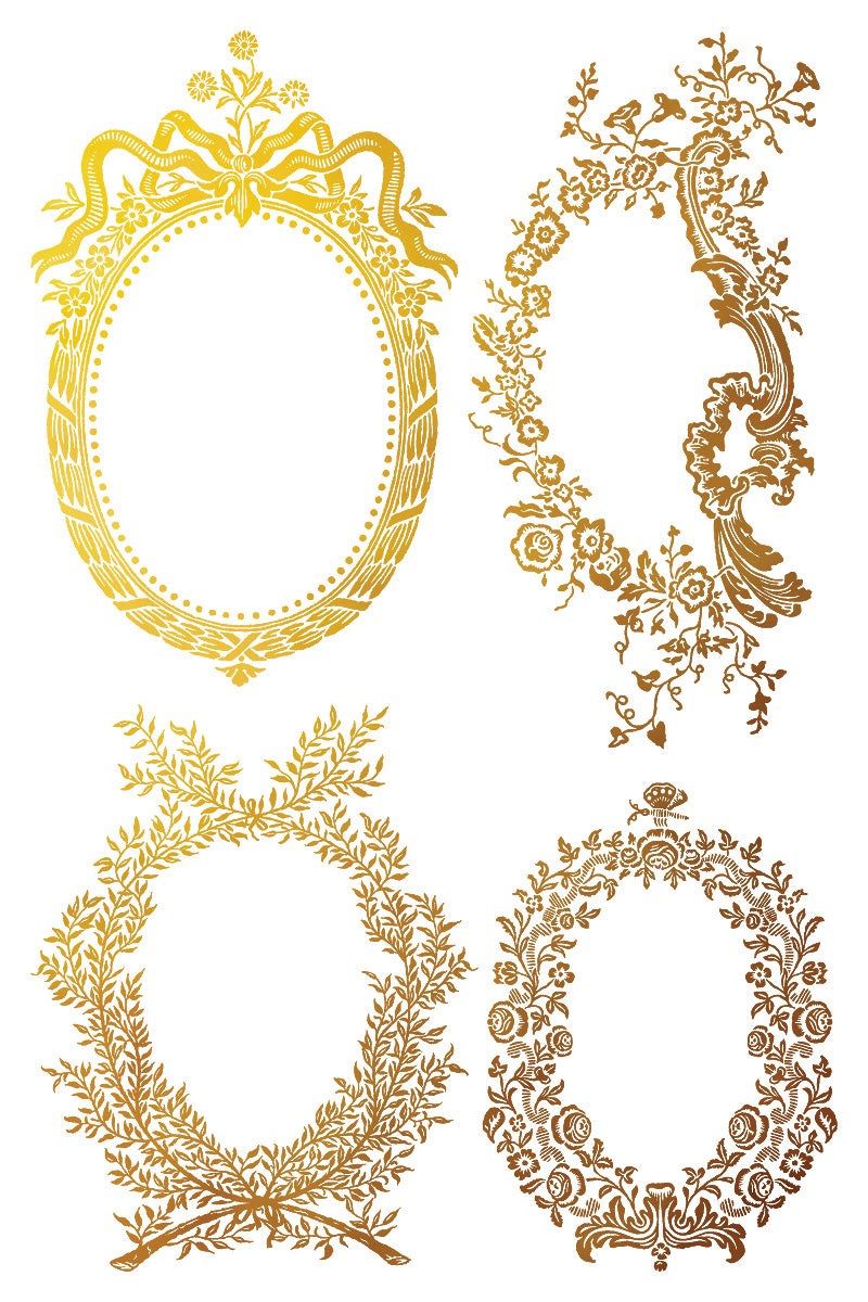 Petits Ornements Foil Transfer (IOD) Iron Orchid Designs- 8x12 Pad