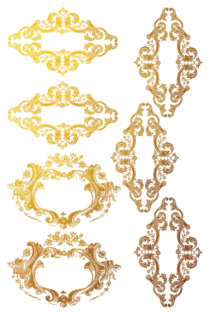 Petits Ornements Foil Transfer (IOD) Iron Orchid Designs- 8x12 Pad