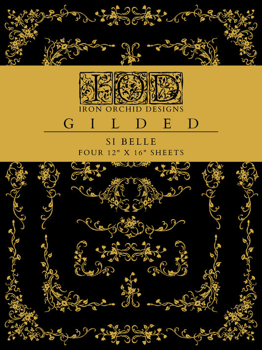 Si Belle Foil Transfer (IOD) Iron Orchid Designs- 12×16 Pad