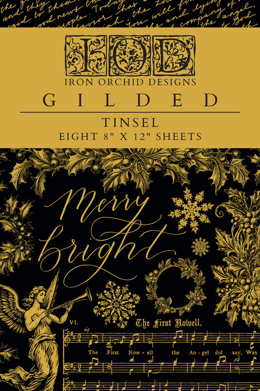 Tinsel Foil Transfer (IOD) Iron Orchid Designs- 8x12 Pad