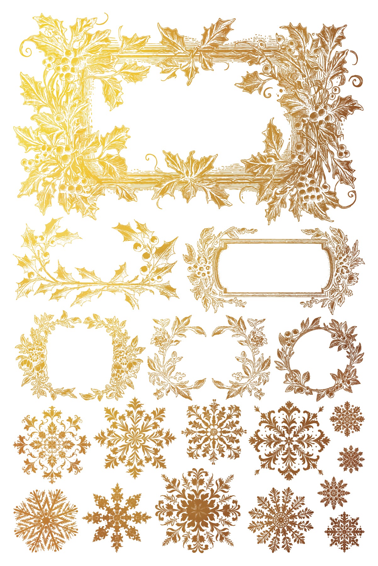 Tinsel Foil Transfer (IOD) Iron Orchid Designs- 8x12 Pad