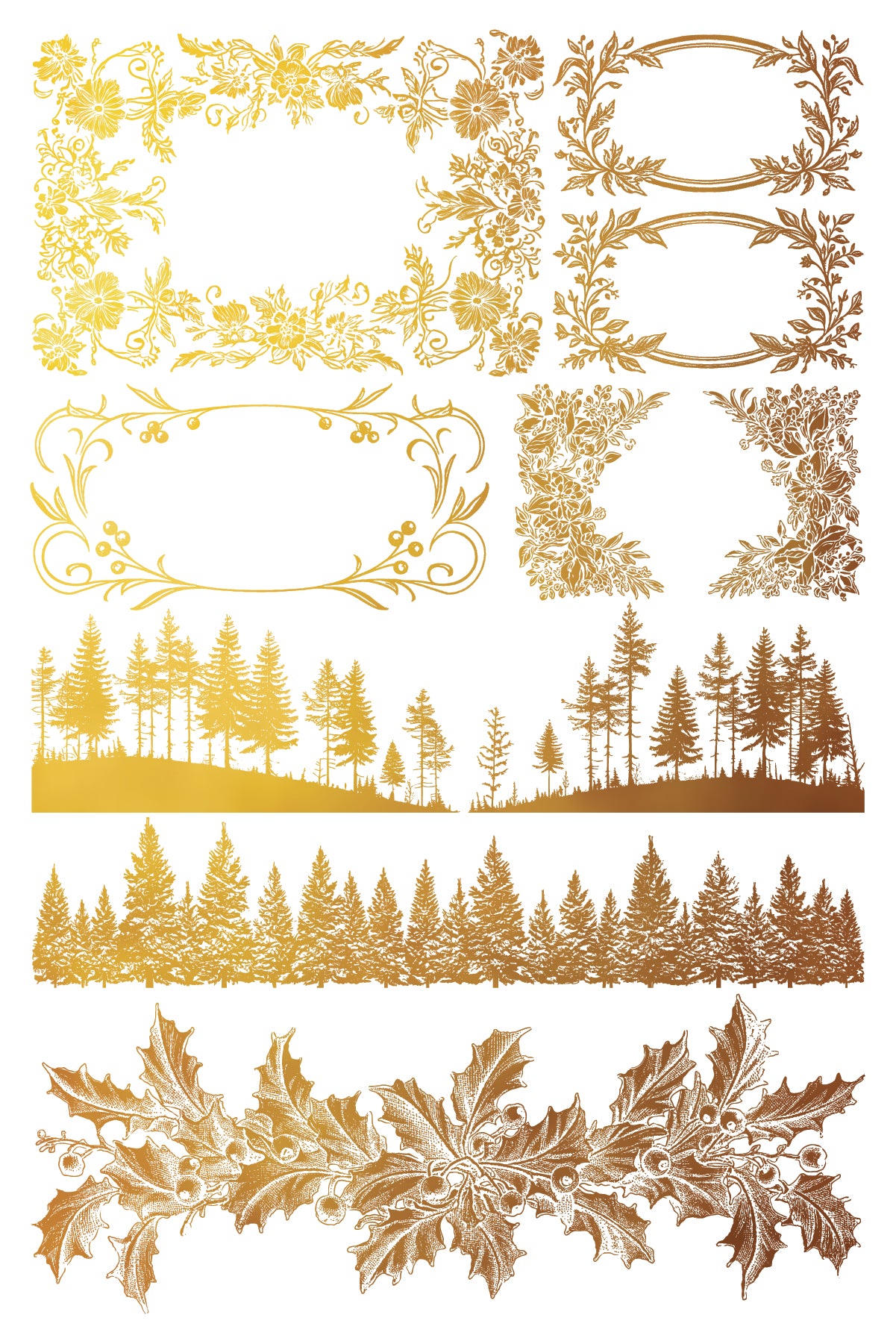 Tinsel Foil Transfer (IOD) Iron Orchid Designs- 8x12 Pad