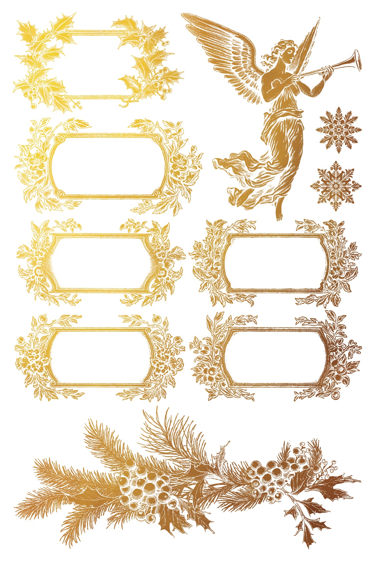 Tinsel Foil Transfer (IOD) Iron Orchid Designs- 8x12 Pad