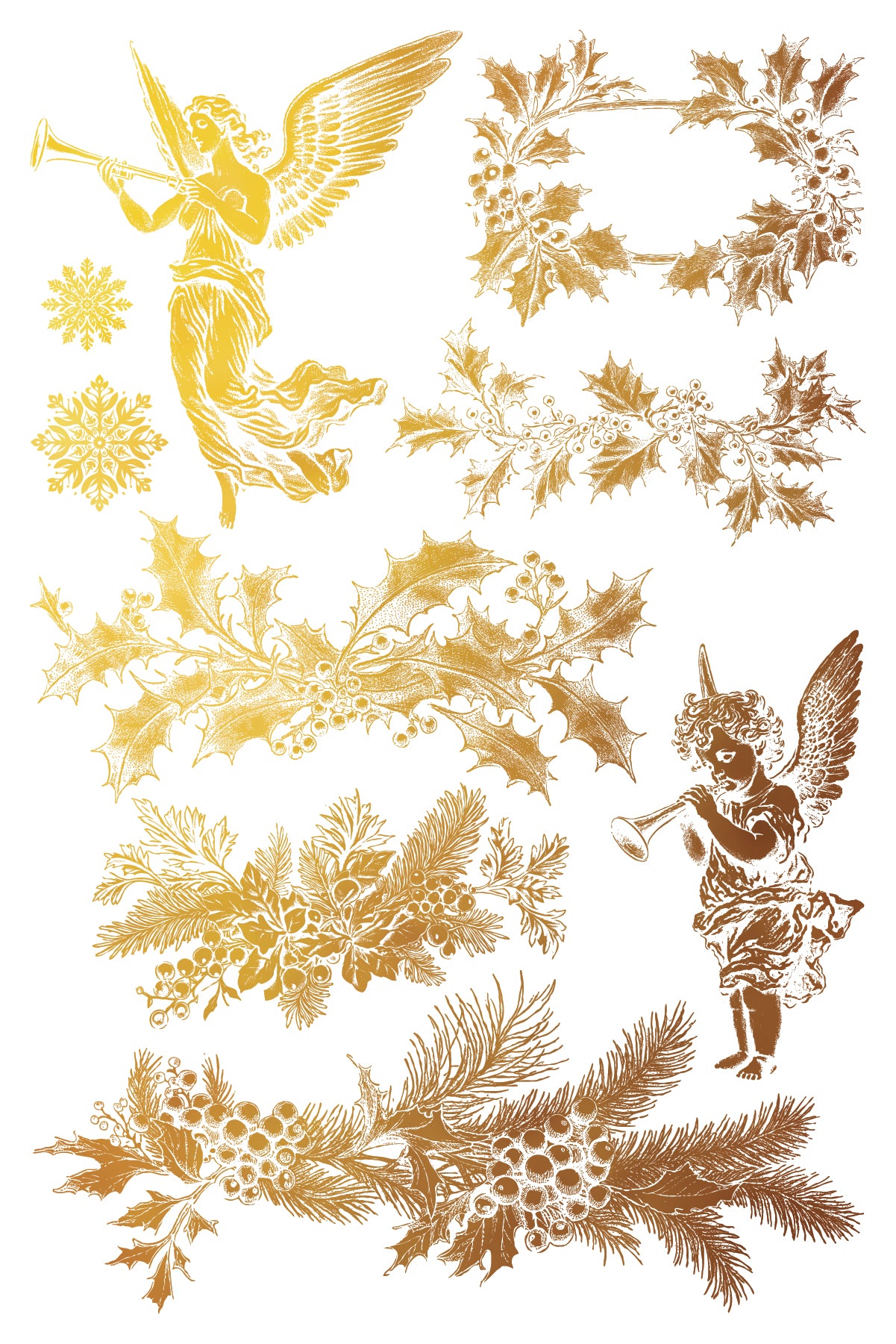 Tinsel Foil Transfer (IOD) Iron Orchid Designs- 8x12 Pad