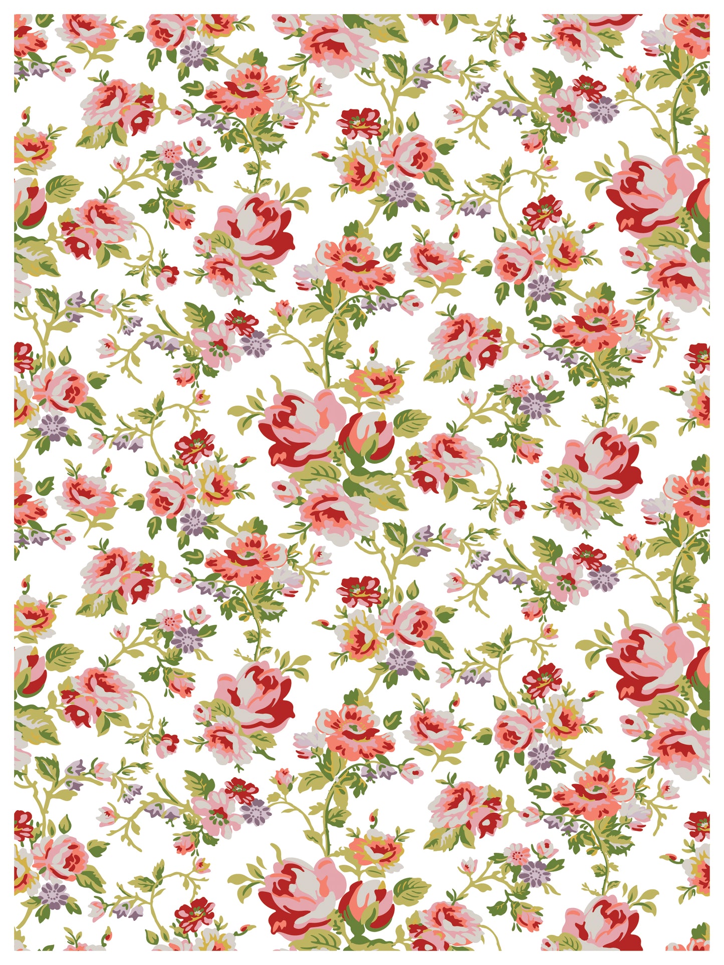 Ditsy Blooms Paint Inlay (IOD) Iron Orchid Designs– 12×16 Pad