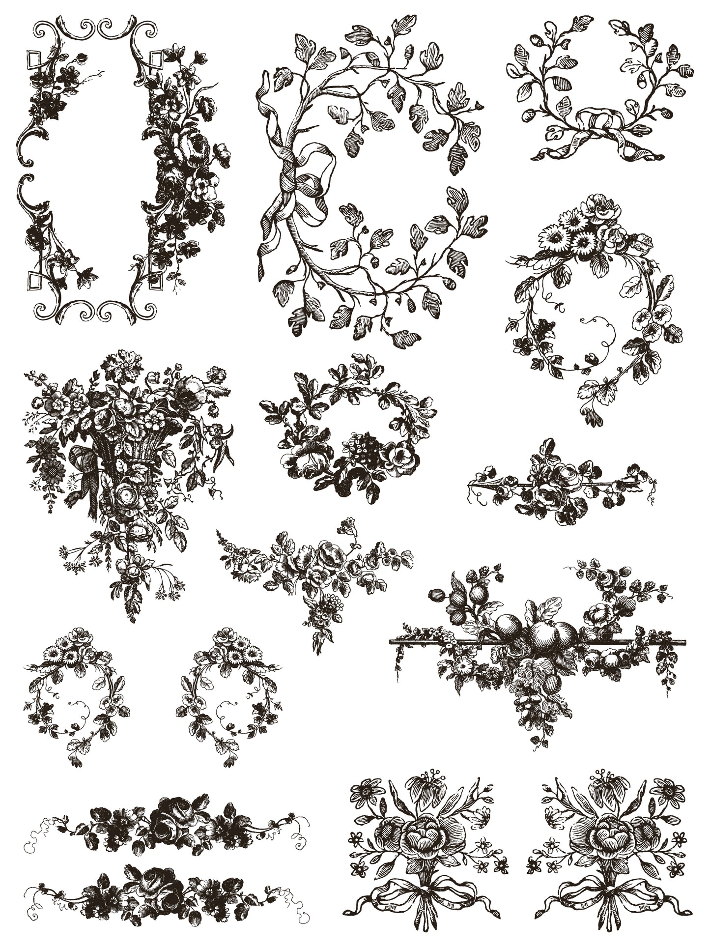Delft Traditions Noir Paint Inlay (IOD) Iron Orchids Designs- 12×16 Pad
