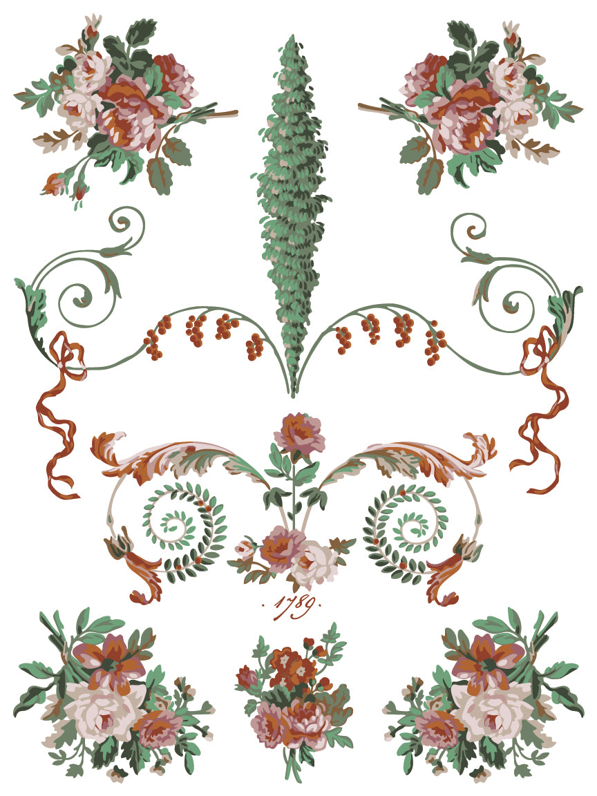 La Folie Paint Inlay (IOD) Iron Orchid Designs– 12×16 Pad