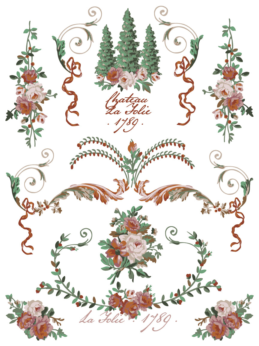 La Folie Paint Inlay (IOD) Iron Orchid Designs– 12×16 Pad