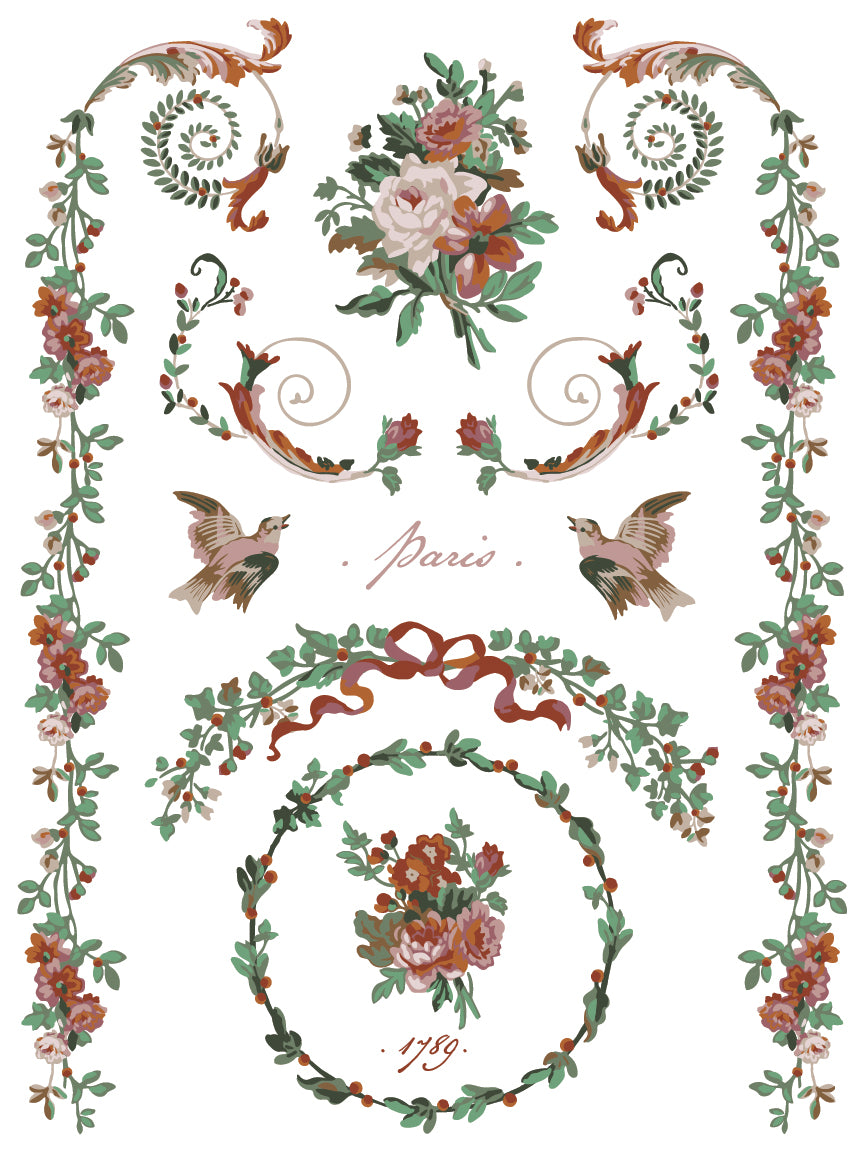La Folie Paint Inlay (IOD) Iron Orchid Designs– 12×16 Pad