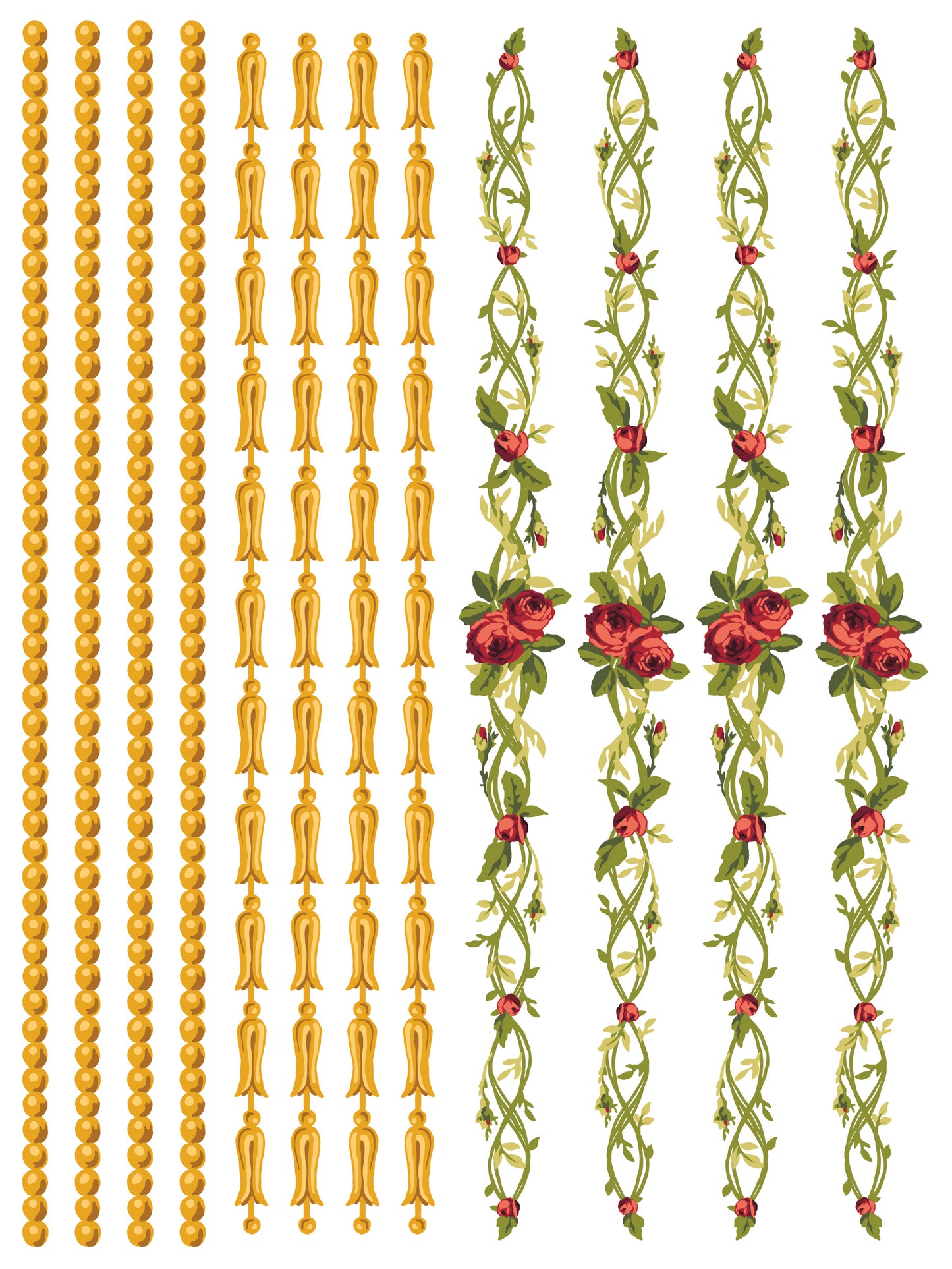 Petite Fleur Red Paint Inlay (IOD) Iron Orchid Designs- 12x16 Pad