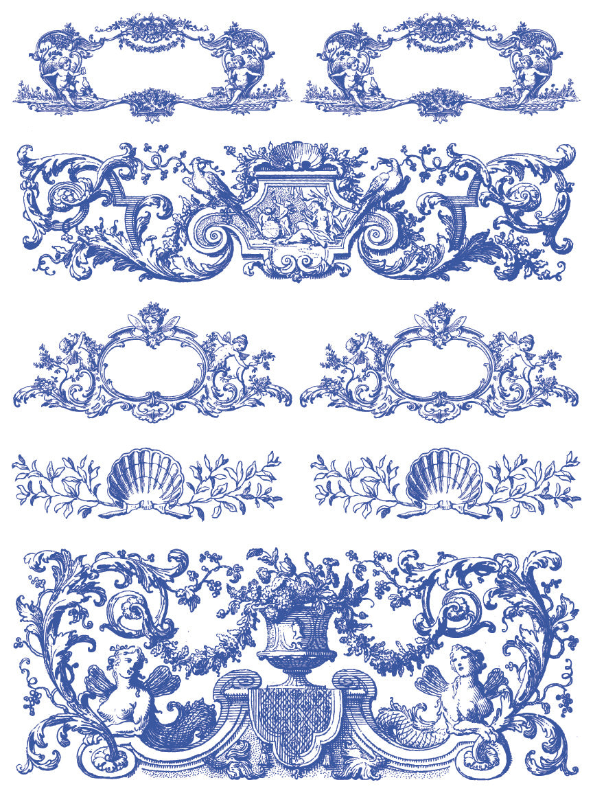 Portofino Paint Inlay (IOD) Iron Orchid Designs- 12x16 Pad
