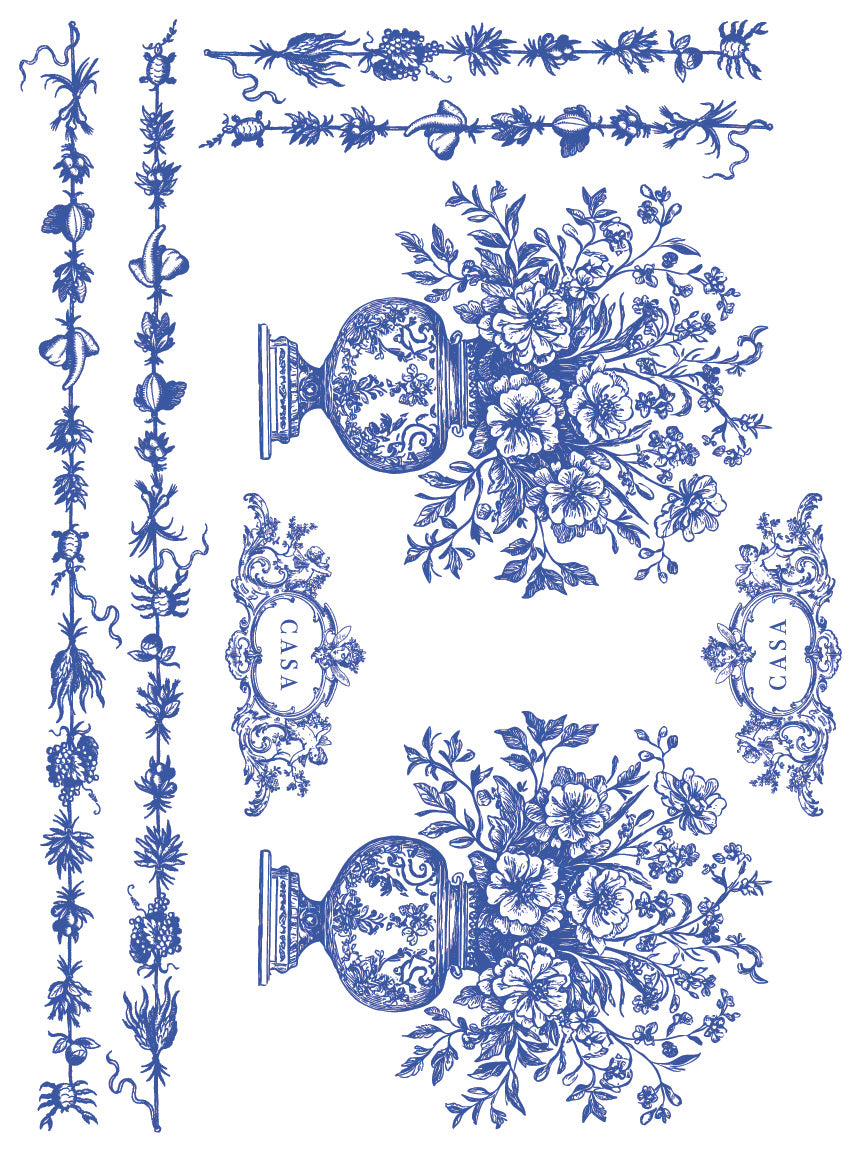 Portofino Paint Inlay (IOD) Iron Orchid Designs- 12x16 Pad