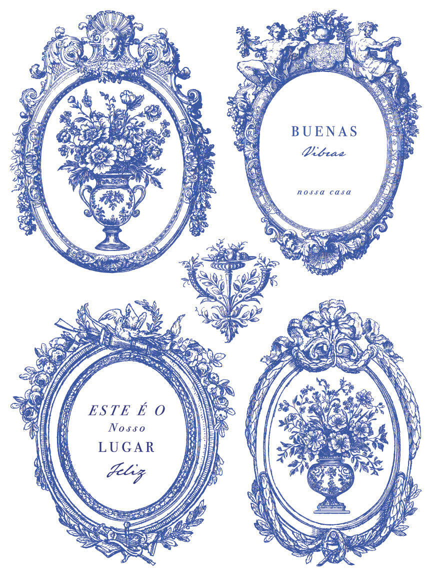 Portofino Paint Inlay (IOD) Iron Orchid Designs- 12x16 Pad