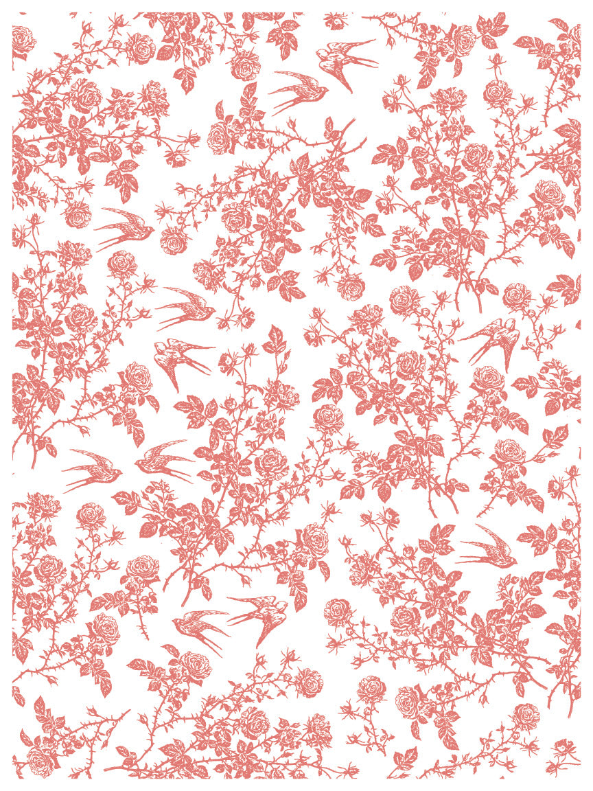 Spring Melody Paint Inlay (IOD) Iron Orchid Designs- 12x16 Pad