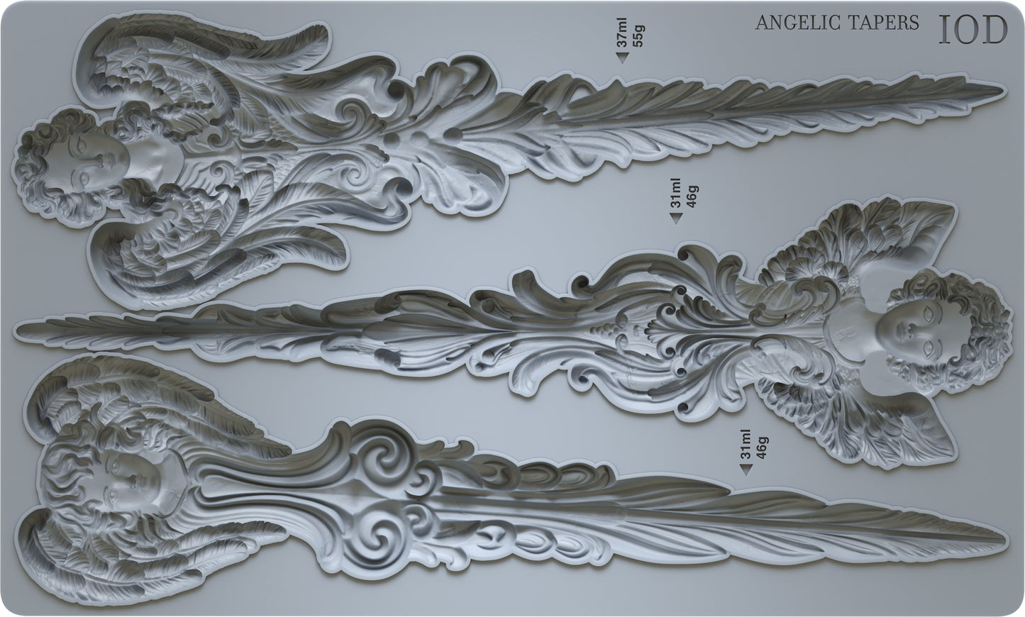Angelic Tapers Mould (IOD) Iron Orchid Designs- 6x10