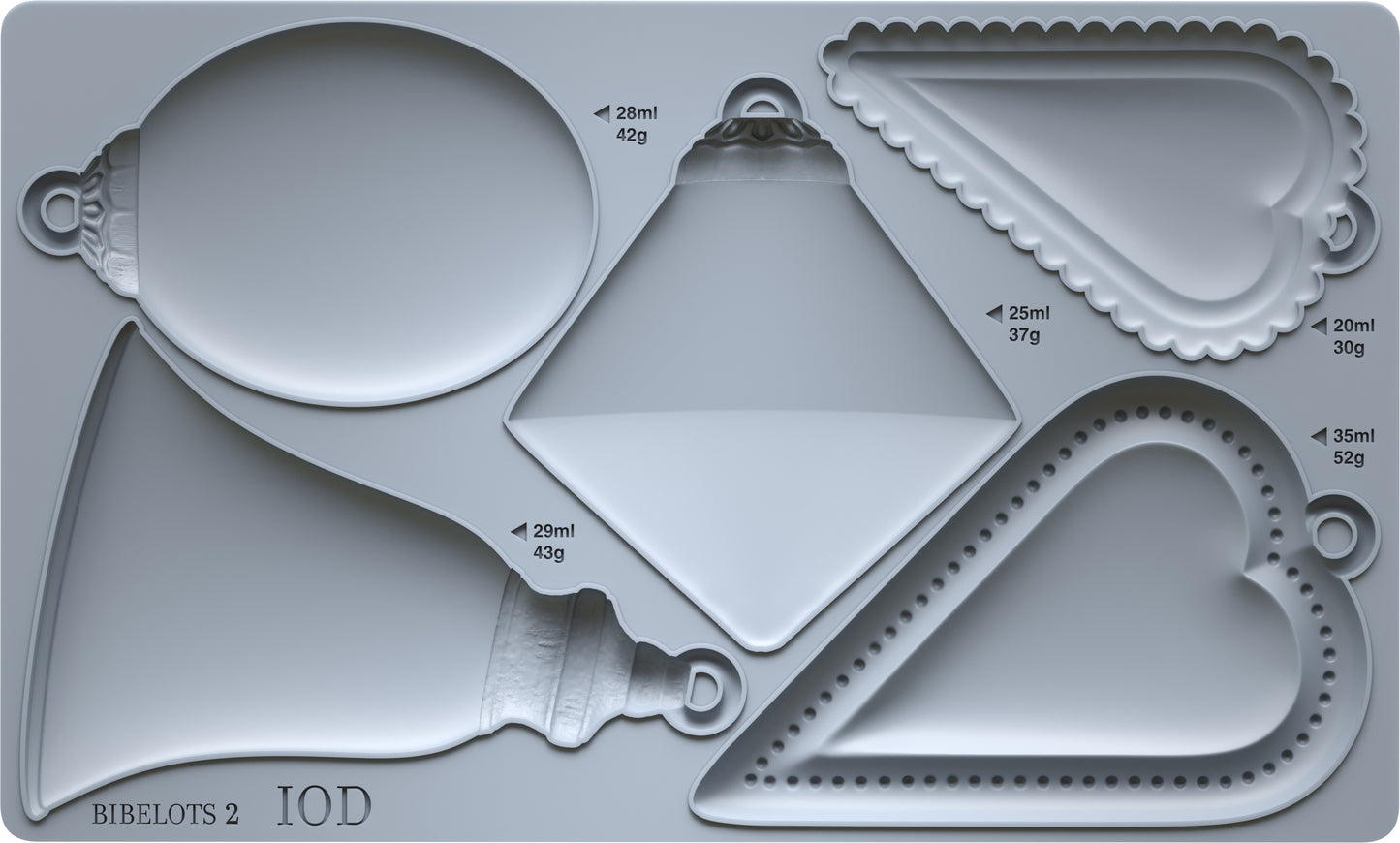 Bibelots 2 Mould (IOD) Iron Orchid Designs- 6x10