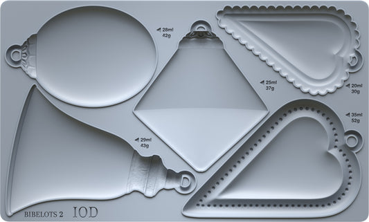Bibelots 2 Mould (IOD) Iron Orchid Designs- 6x10