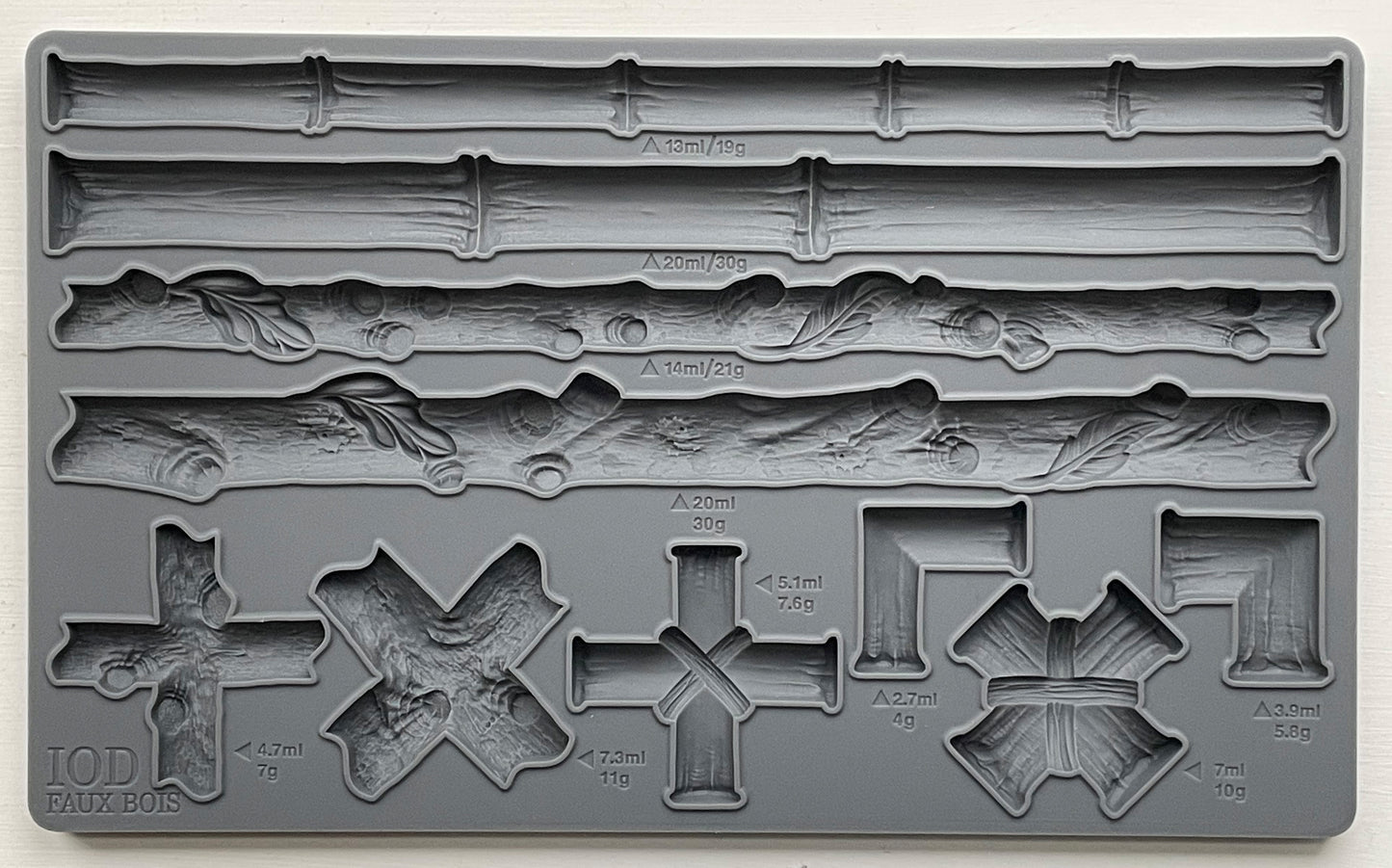 Faux Bois Mould (IOD) Iron Orchid Designs- 6x10