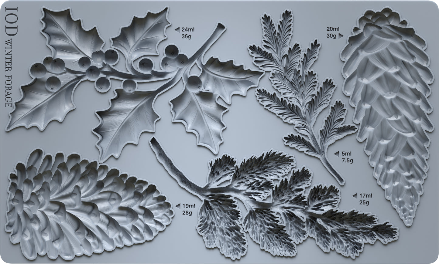 Winter Forage Mould (IOD) Iron Orchid Designs- 6x10
