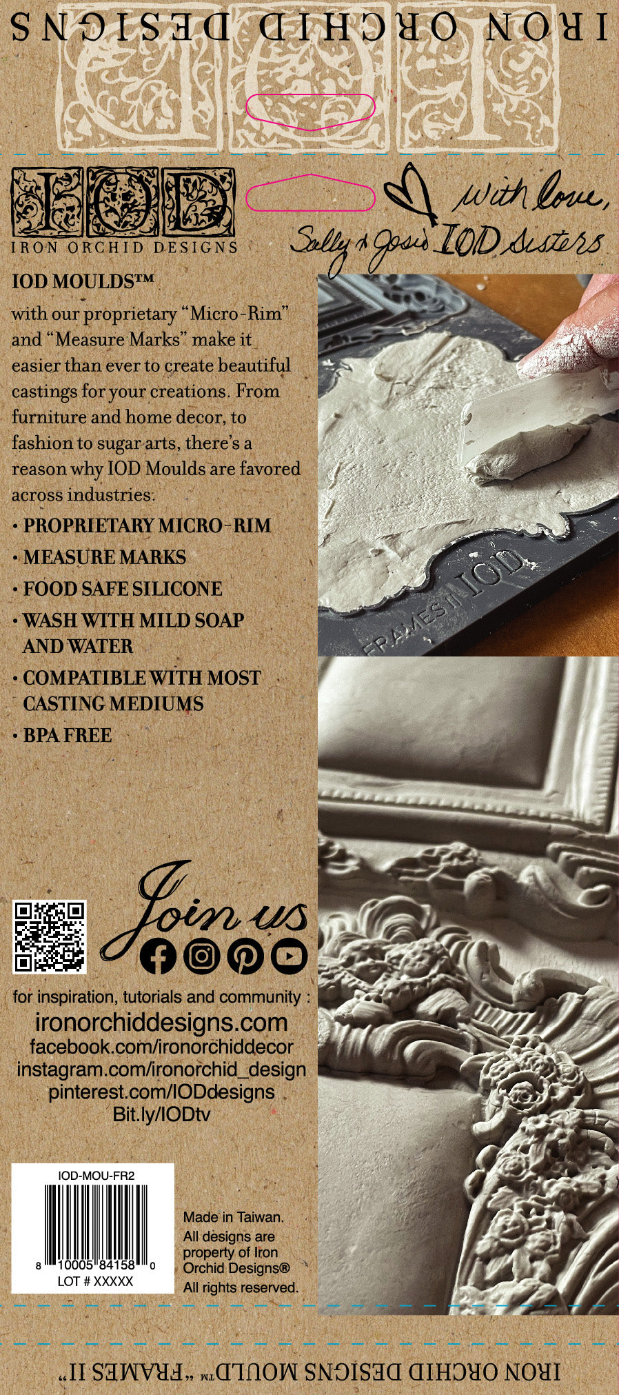 Frames 2 Mould (IOD) Iron Orchid Designs- 6x10