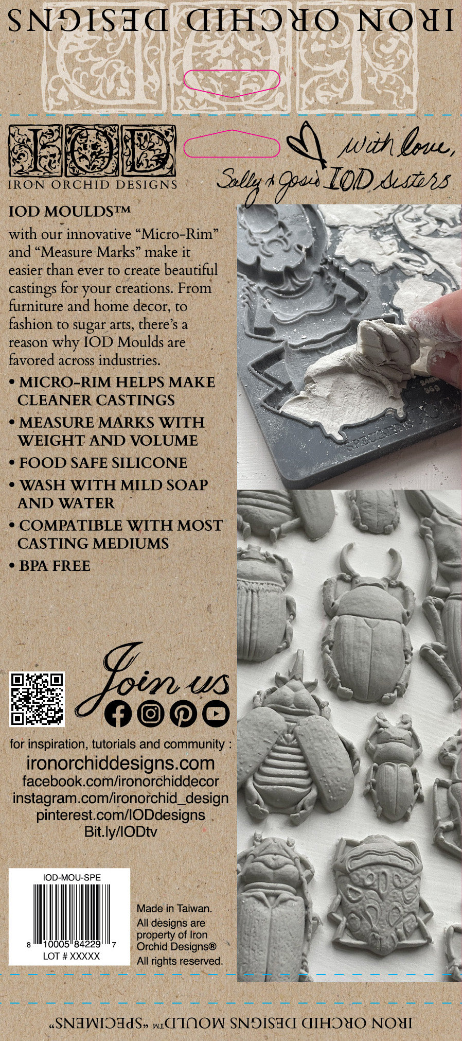 Specimens IOD Mould (IOD) Iron Orchid Designs- 6x10