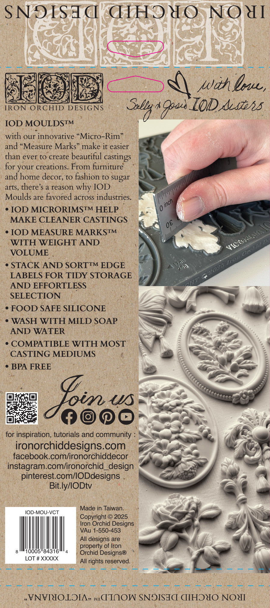 Victoriana Mould (IOD) Iron Orchid Designs- 6x10