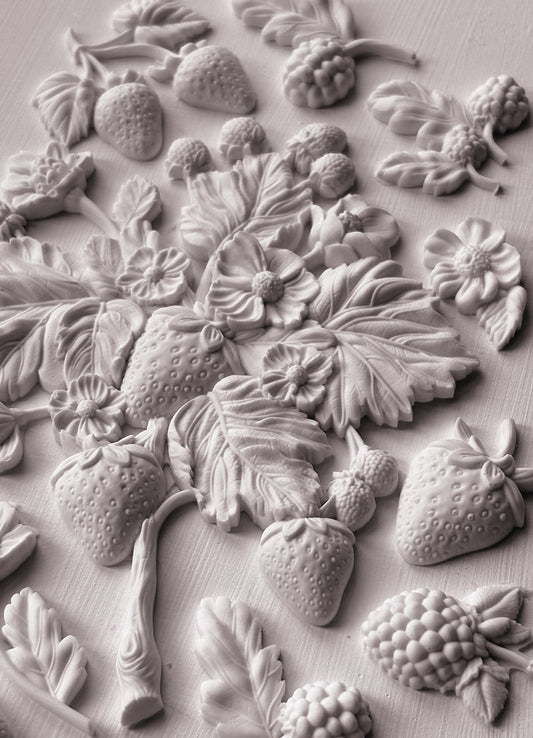 Wild Berries Mould (IOD) Iron Orchid Designs- 6x10