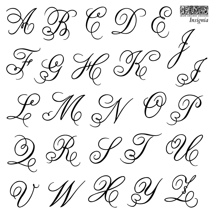 Insignia Mini Stamp (IOD) Iron Orchid Designs- 6x6