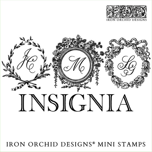 Insignia Mini Stamp (IOD) Iron Orchid Designs- 6x6